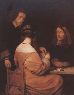 TERBORCH, Gerard The Card-Players (mk08) Sweden oil painting art